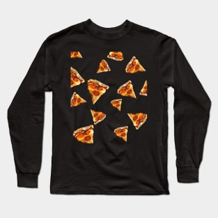 Pizza Wearing Sunglasses Glasses Funny Cute Long Sleeve T-Shirt